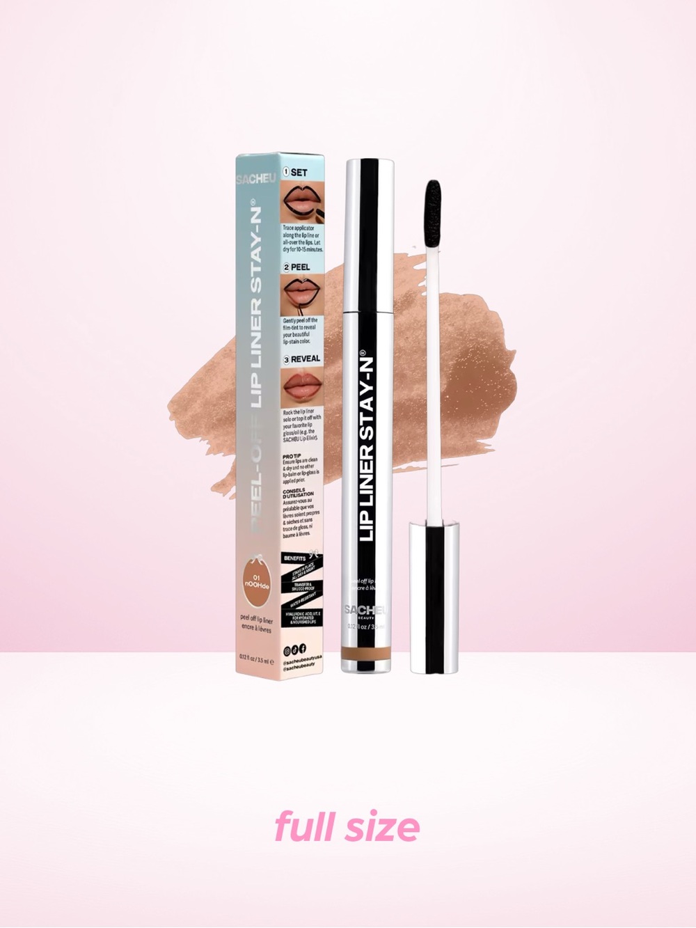 SACHEU Lip Liner STAY-N - Noohde 01 - Peel Off Lip Stain